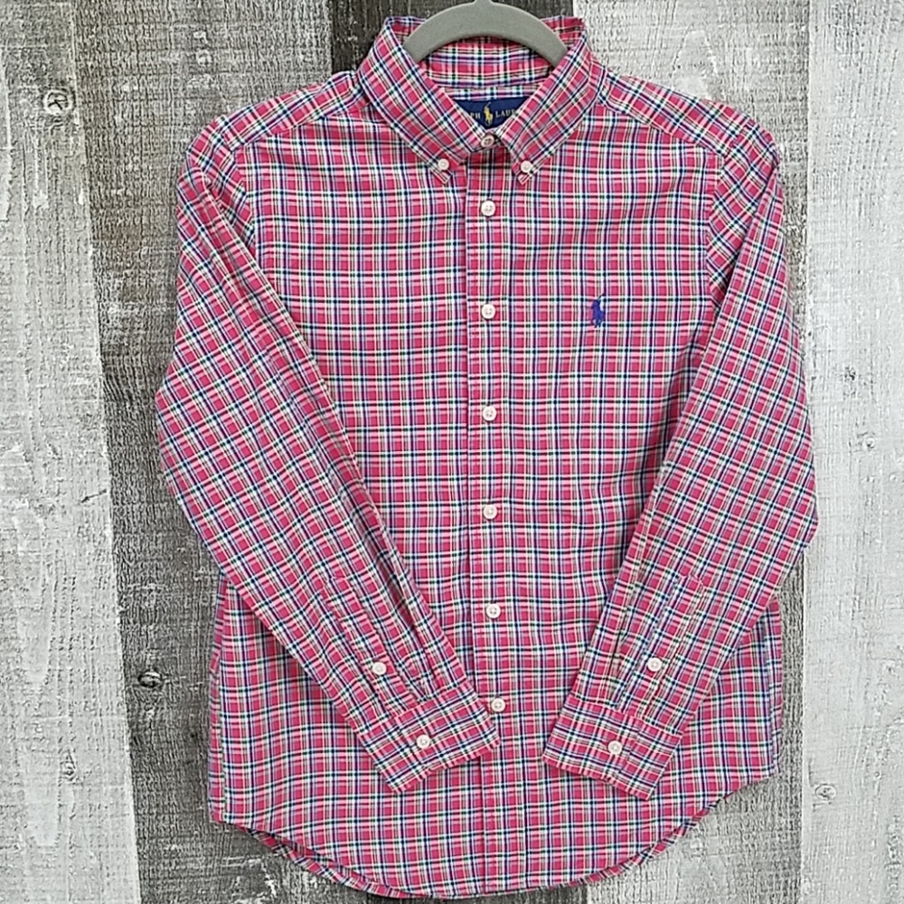 EUC Ralph Lauren Boys Shirt M 10-12
